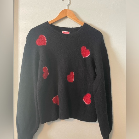 Kate Spade Heart Pop Wool Sweater, Size M - Picture 5 of 10